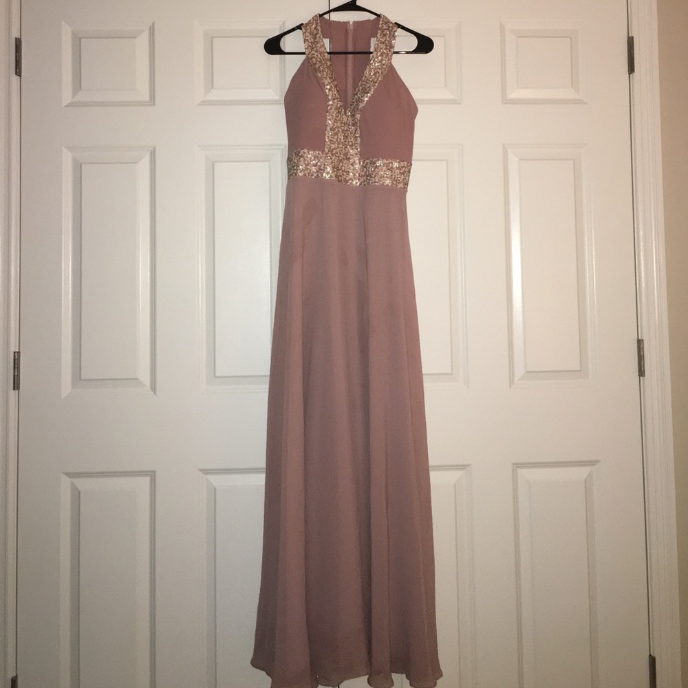 Dress the Population 'Delani' in Rose Pink