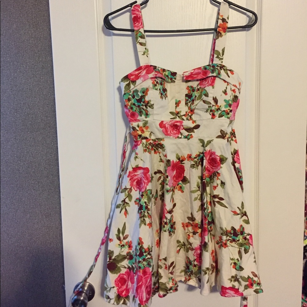 Flower mini dress