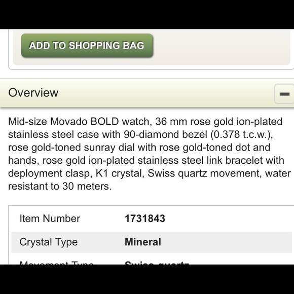 Beautiful authentic rose gold-diamond Movado watch - Picture 7 of 7