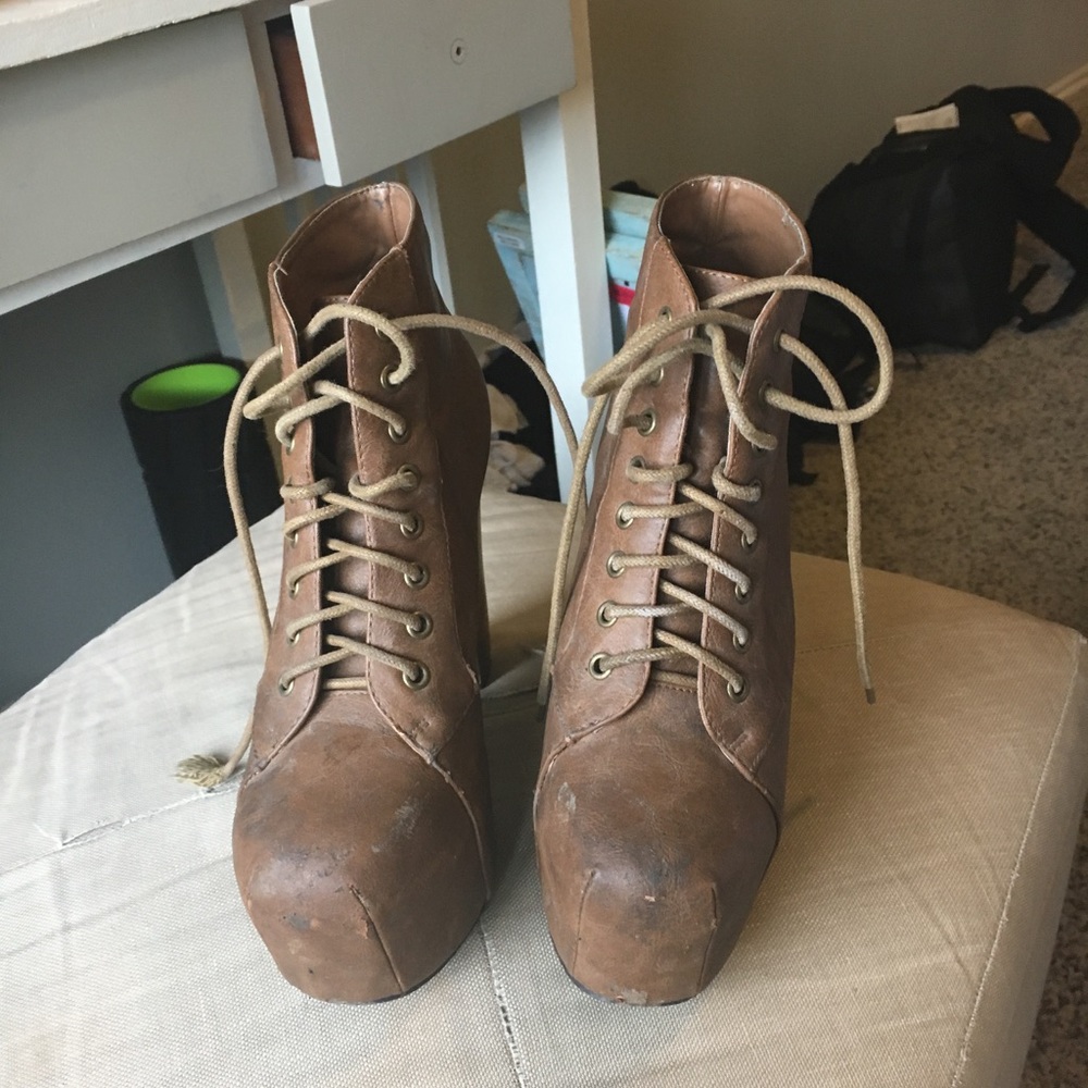 Brown Jeffrey Campbell Booties