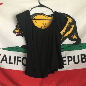 Black Off the Shoulder Top