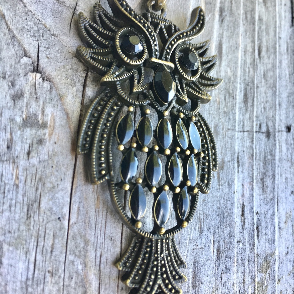 : Owl Pendant Necklace :