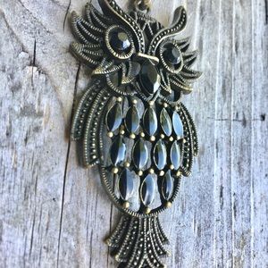 : Owl Pendant Necklace :