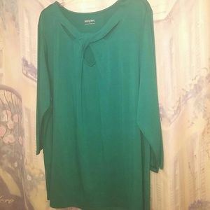NWOT Emerald Green 3/4 Sleeve 4X Top
