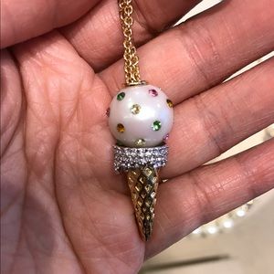 Kate Spade New York cute ice cream coin necklace