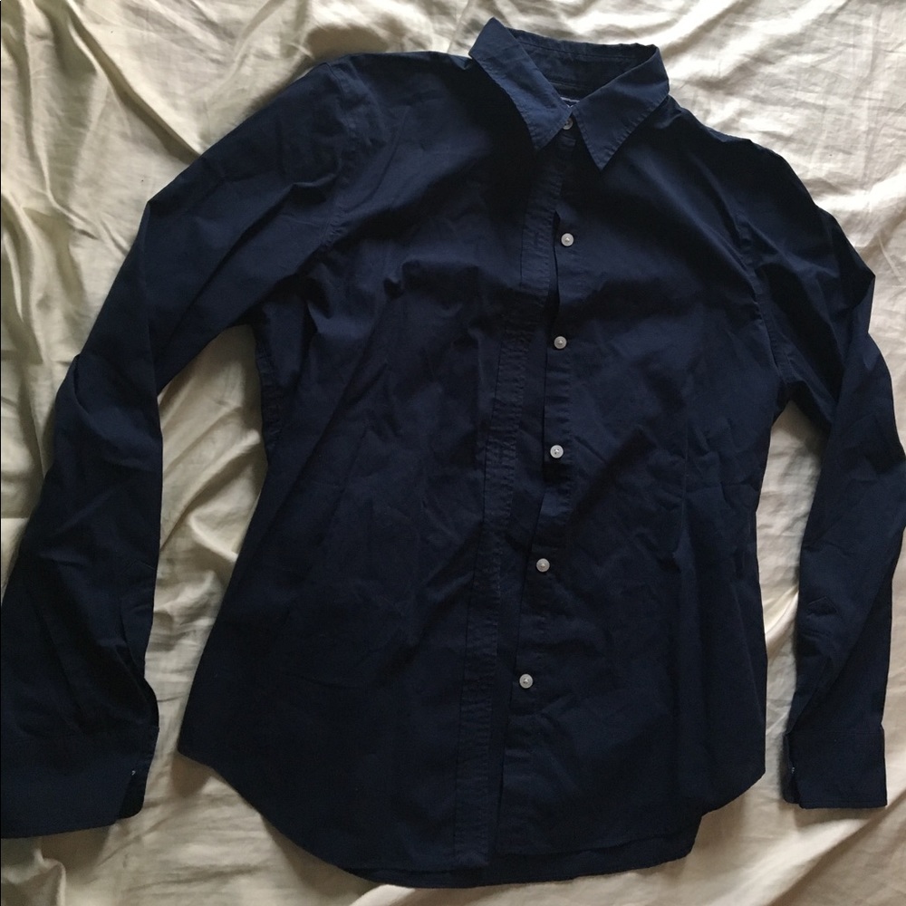 Navy Chaps Button-up Shirt