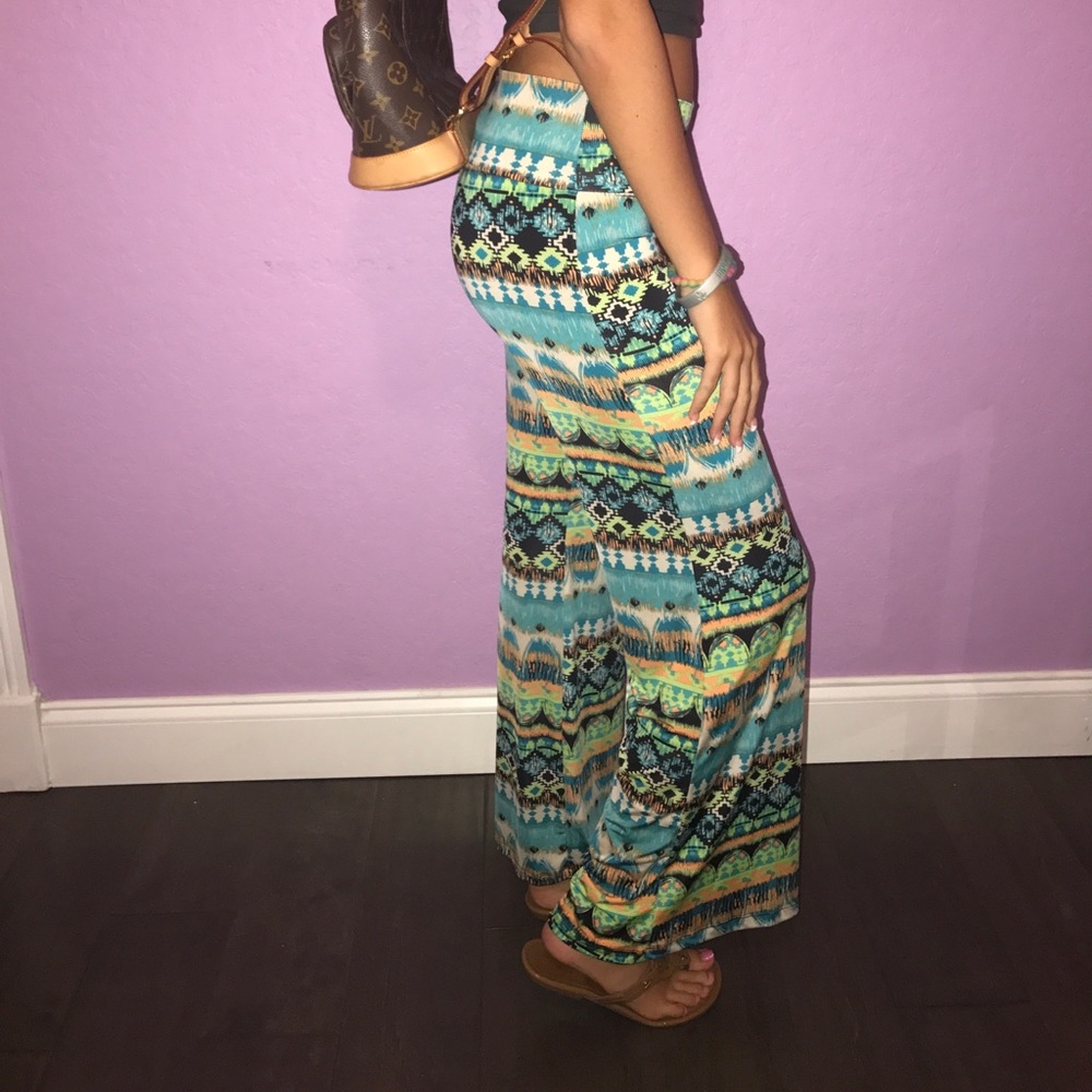 Patterned causal pants💙 - Picture 2 of 2