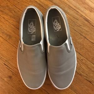 Light grey slip on Vans