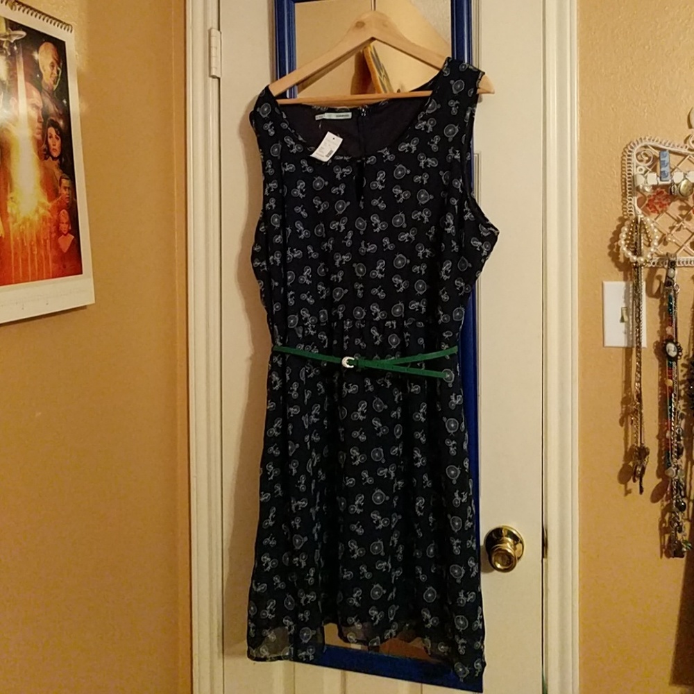 NWT Bicycle Print Dress