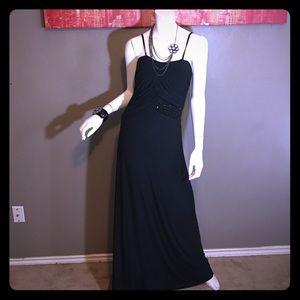 New never worn black long dress