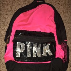 Pink book bag