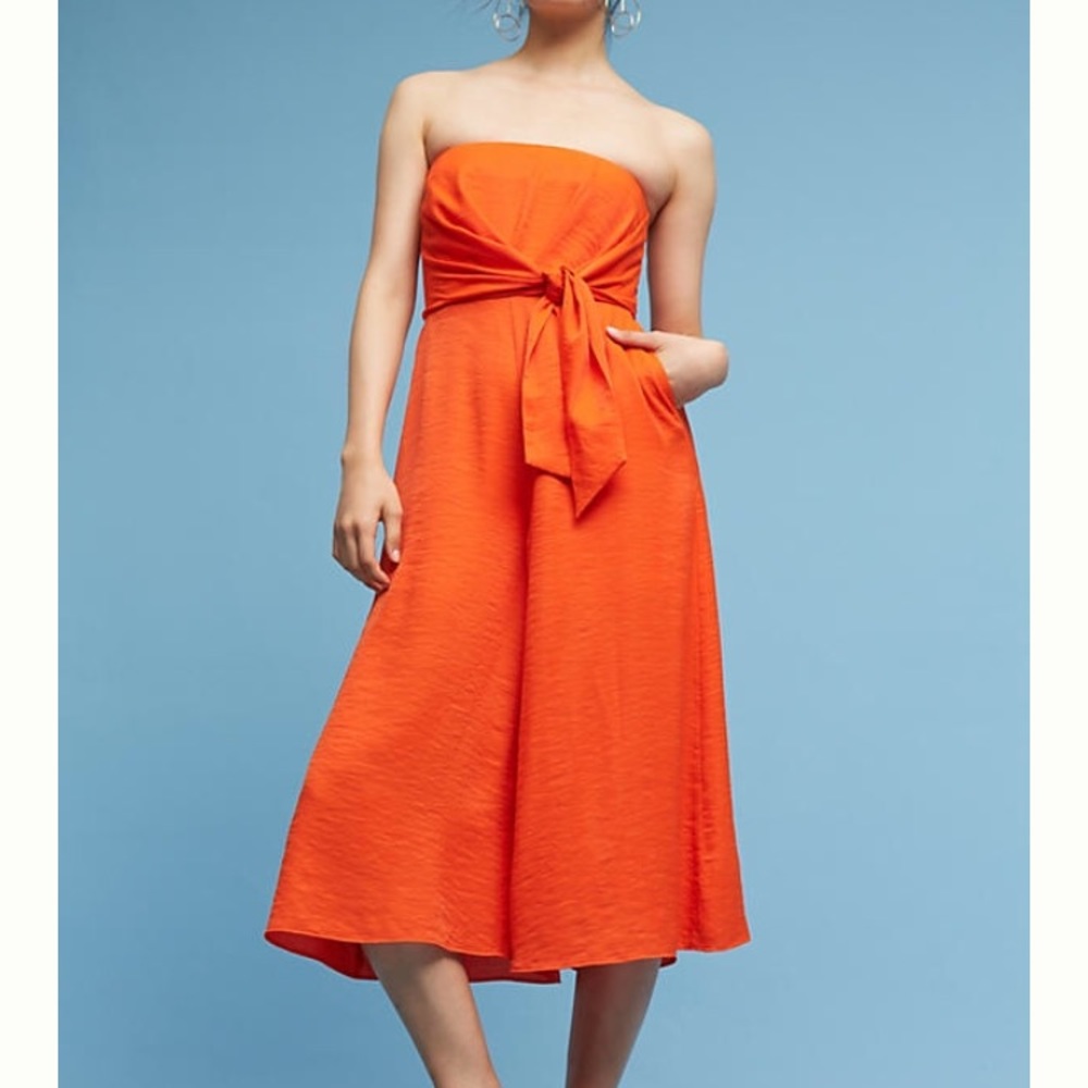 ISO!!! Brin Jumpsuit by Maeve in Tangerine