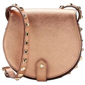 Rebecca Minkoff Studded Skylar Rose Gold Crossbody