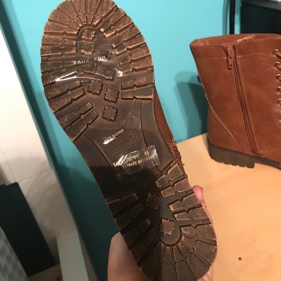 Brown Combat Boots - Picture 2 of 8