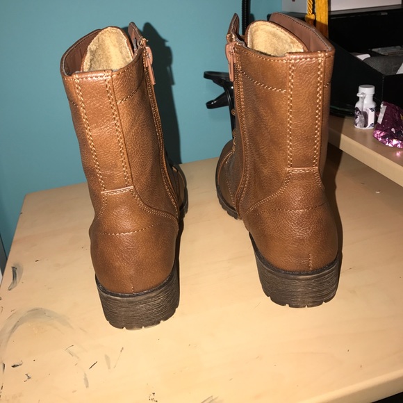 Brown Combat Boots - Picture 6 of 8