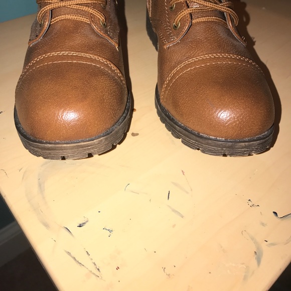 Brown Combat Boots - Picture 7 of 8