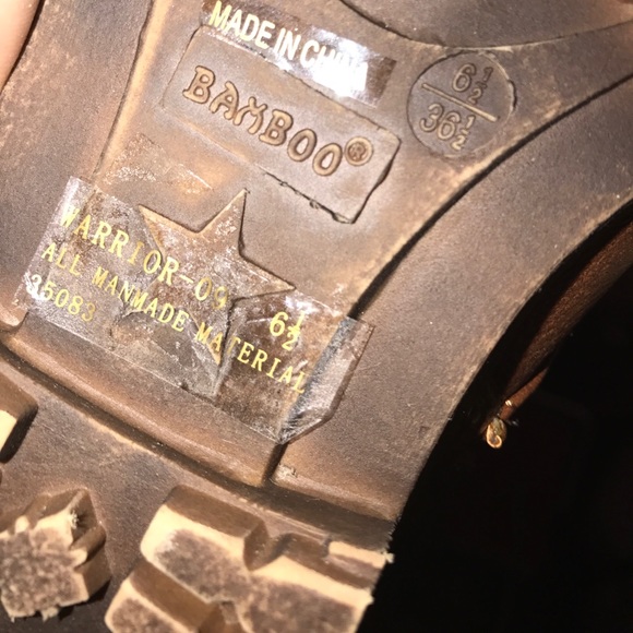 Brown Combat Boots - Picture 8 of 8