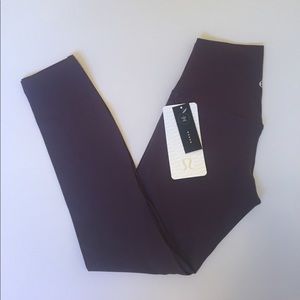 nwt lululemon align pants black currant