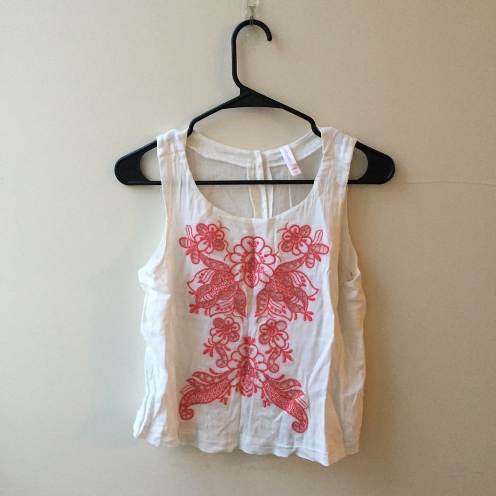 Embroidered Tank Top