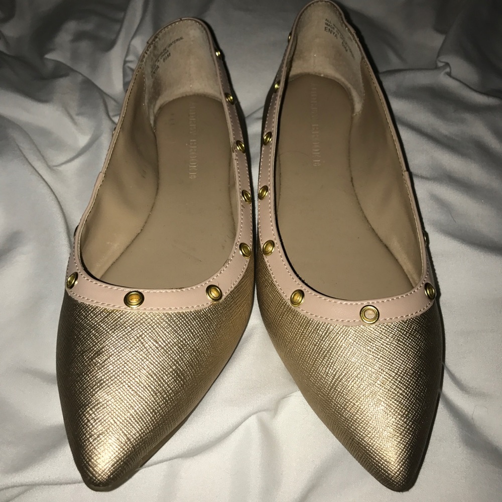Gold and Rose Gold flats