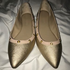 Gold and Rose Gold flats