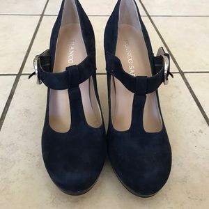 Franco Sarto Navy Mary Janes