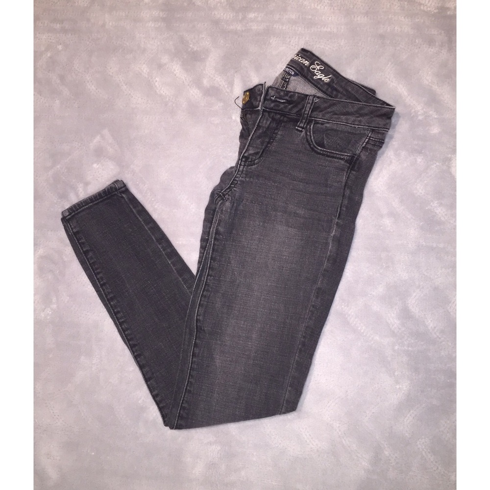 American Eagle Charcoal Skinny Jeans