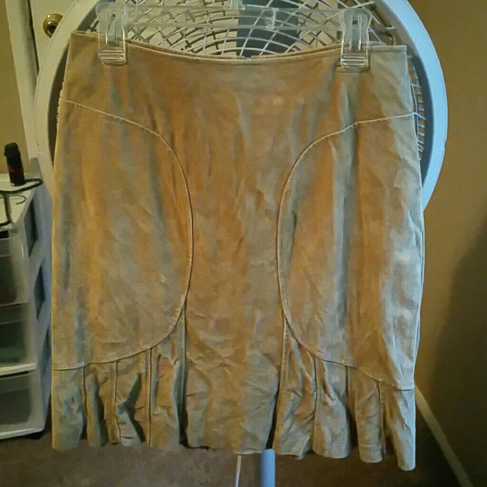 Victoria's Secret Moda International Suede Skirt10