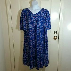 Beautiful peacock blue lounger or muumuu