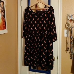 NWT Fox Print Dress