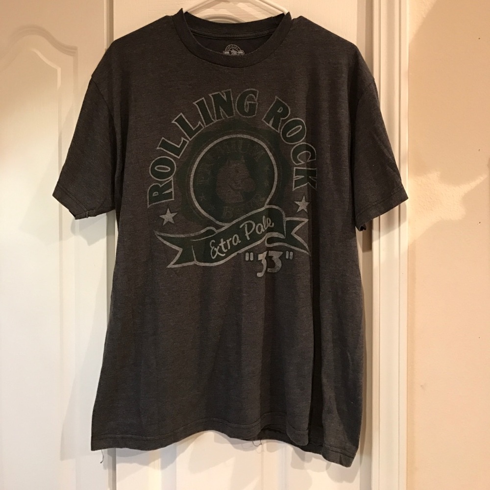 ROLLING ROCK men's size large tshirt