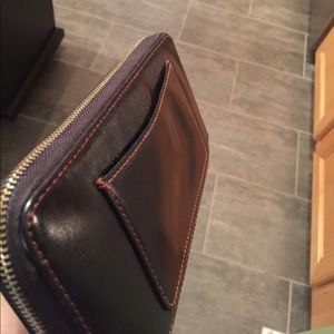Black leather wallet