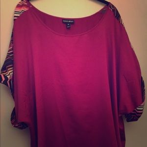 EUC Magenta dolman top Fashion Bug 3X
