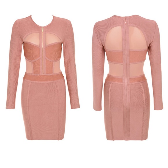 Mini Mesh Bandage Dress - Picture 2 of 2