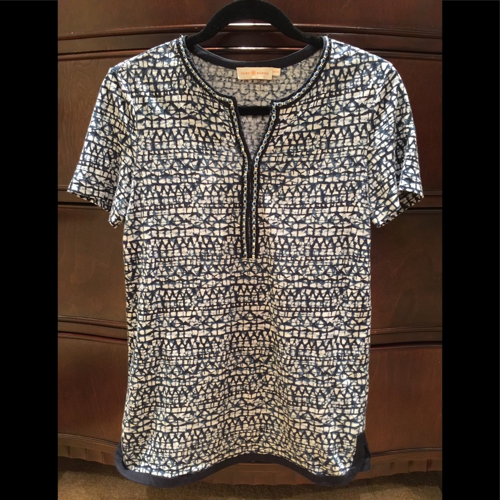 Tory Burch Linen Top Sz XS