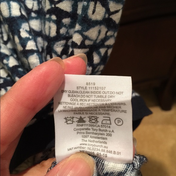 Tory Burch Linen Top Sz XS - Picture 5 of 6