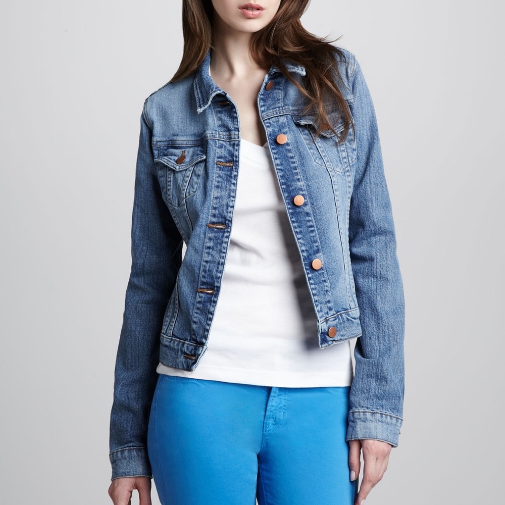 J brand denim jacket medium wash size small