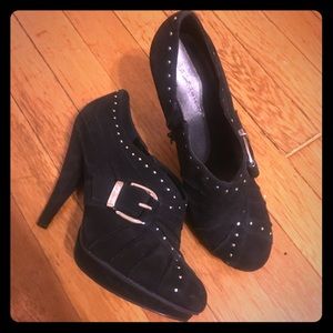 BCBGeneration black suede booties!