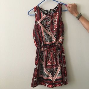 Patterned romper