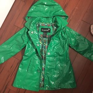 Rain coat peacoat style green