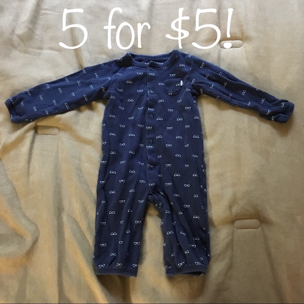 Carter's navy baby bodysuit