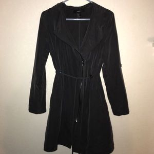 Charcoal Gray Thin Trench-Styled Jacket/Coat