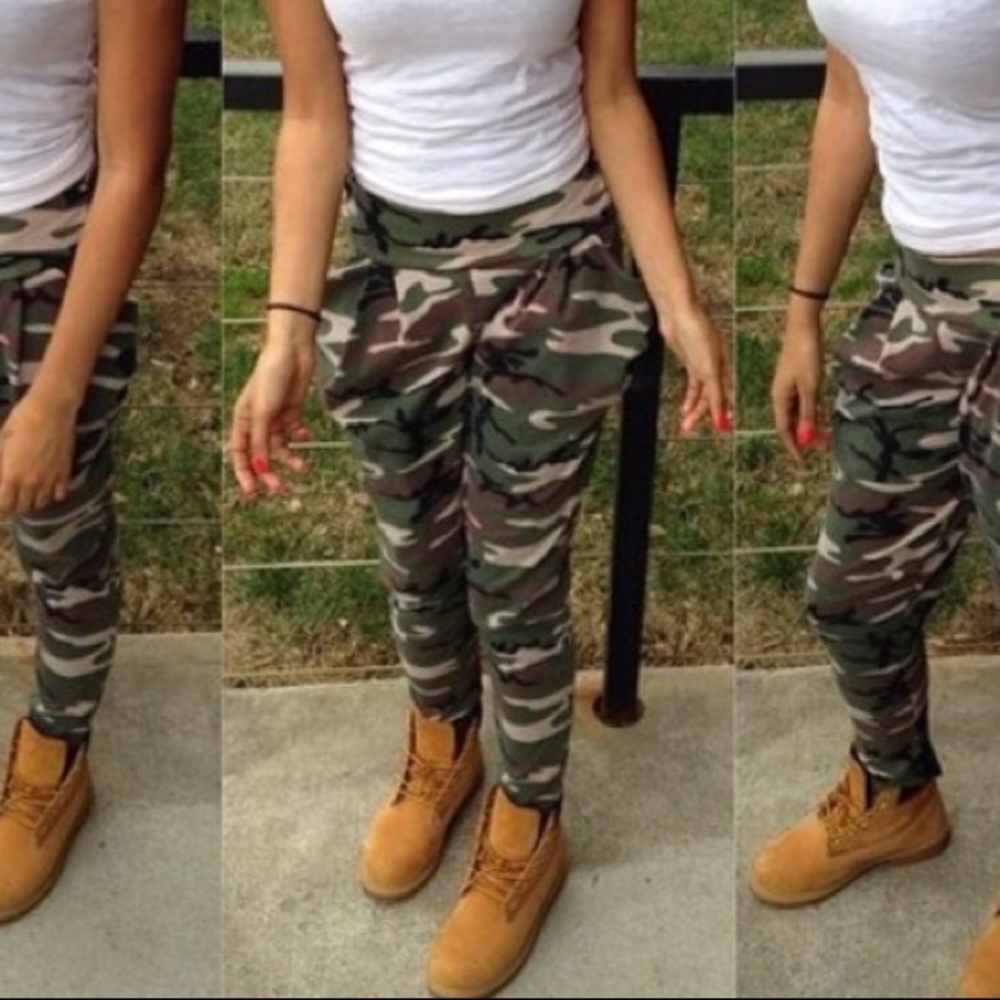 💋New camo print Joggers