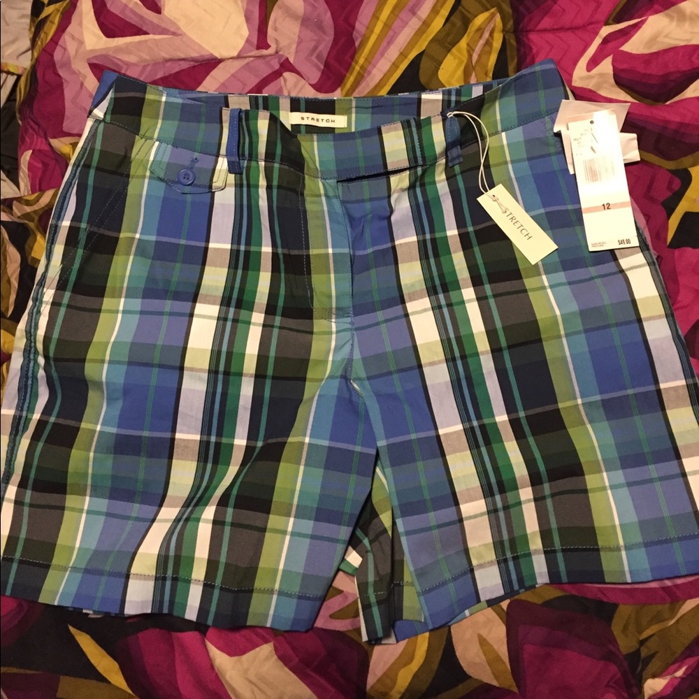 Plaid shorts