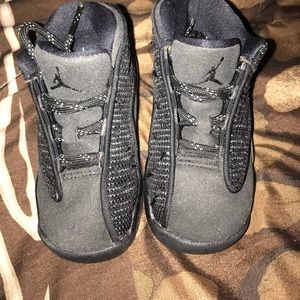 Baby Jordans Black Cats #13