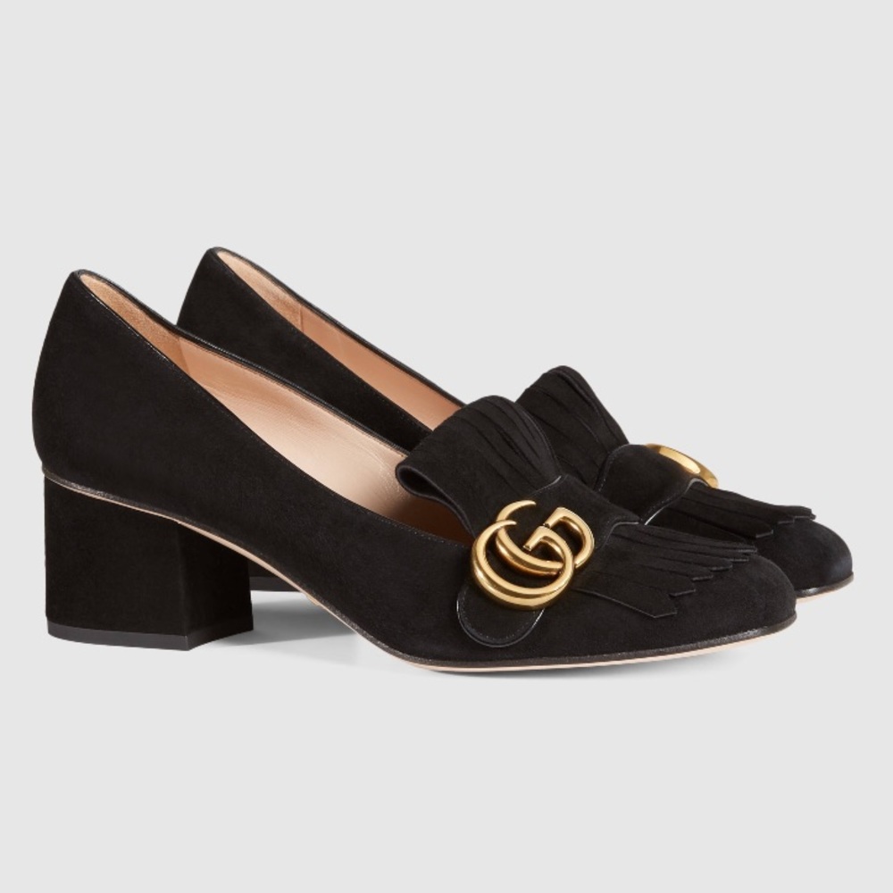 SOLD!!!! Gucci suede mid heel brand new in box