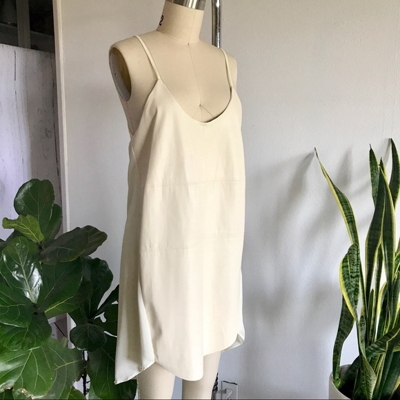 White (super soft!) leather dress - Picture 1 of 6