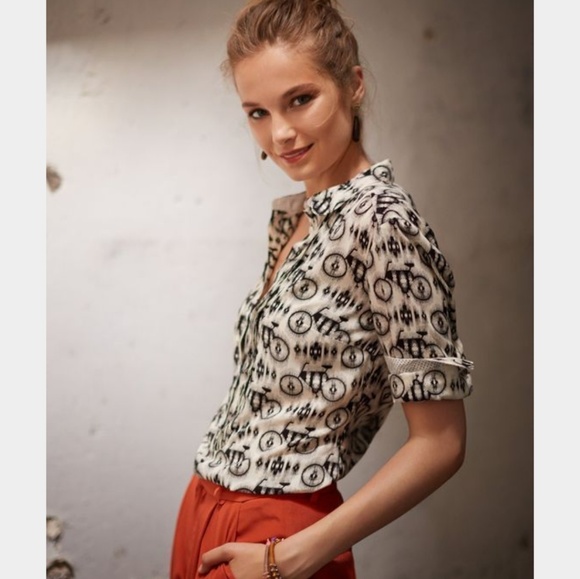 ISO Maeve Anni Bicycle Popover shirt - Picture 1 of 2