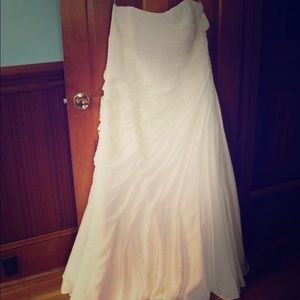 Ivory wedding dress from davids bridal.