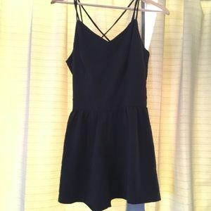 Black chiffon romper/playsuit